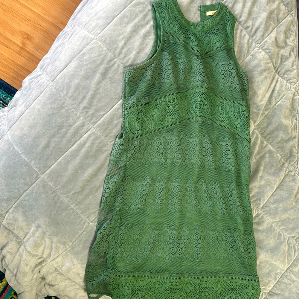 Francesca’s Green Lace Dress Small